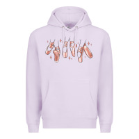 Lilac ballerina ballet shoes Premium Hoodie - MaliasSmallBusiness