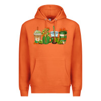 Carrot cactus coffee cups Premium Hoodie - AdoDesignShop