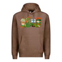 Chestnut cactus coffee cups Premium Hoodie - AdoDesignShop