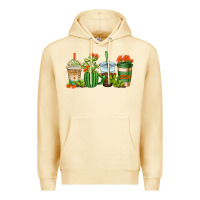 Pina Colada cactus coffee cups Premium Hoodie - AdoDesignShop
