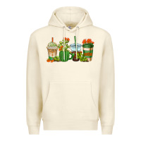 Sandshell cactus coffee cups Premium Hoodie - AdoDesignShop