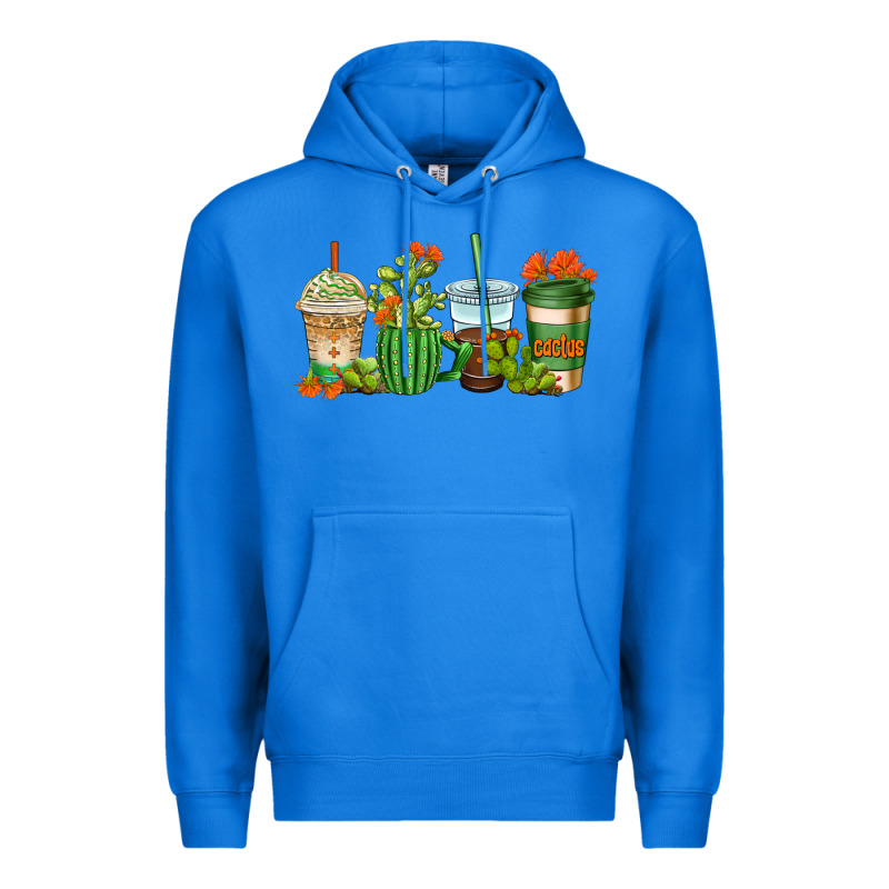 Cactus Coffee Cups Premium Hoodie by AdoDesignShop | Teevron