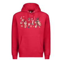 Cardinal christmas ballerina shoes Premium Hoodie - MaliasSmallBusiness