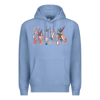 Colony Blue christmas ballerina shoes Premium Hoodie - MaliasSmallBusiness