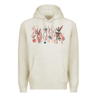 Oatmeal Heather christmas ballerina shoes Premium Hoodie - MaliasSmallBusiness