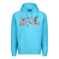 Ocean Blue christmas ballerina shoes Premium Hoodie - MaliasSmallBusiness