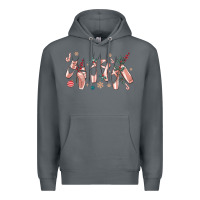 Rock christmas ballerina shoes Premium Hoodie - MaliasSmallBusiness