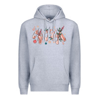 Heather Grey christmas ballerina shoes Premium Hoodie - MaliasSmallBusiness