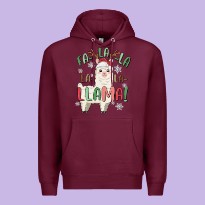 Premium Hoodie fa la la llama