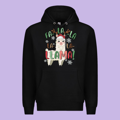 Premium Hoodie fa la la llama