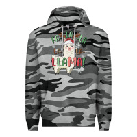 Slate Camo fa la la llama Premium Hoodie - MaliasSmallBusiness
