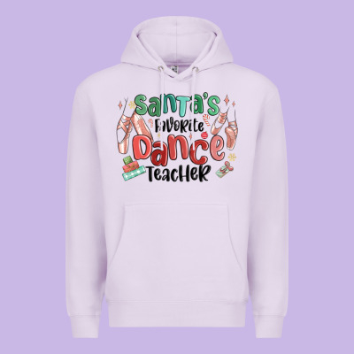 Premium Hoodie santa's favorite dance teacher