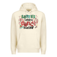 Sandshell santa's favorite dance teacher Premium Hoodie - MaliasSmallBusiness