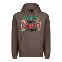 Coffee santa's favorite dance teacher Premium Hoodie - MaliasSmallBusiness
