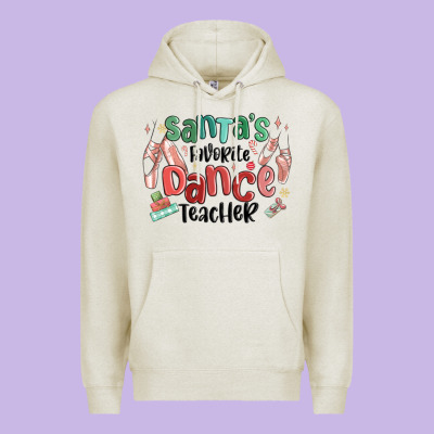 Premium Hoodie santa's favorite dance teacher