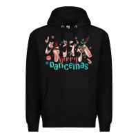 Black merry dancemas christmas ballet Premium Hoodie - MaliasSmallBusiness