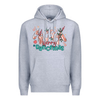 Heather Grey merry dancemas christmas ballet Premium Hoodie - MaliasSmallBusiness
