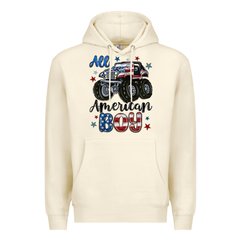 All American Boy Premium Hoodie by MaliasSmallBusiness | Teevron