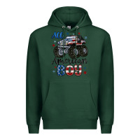 Sports Green all american boy Premium Hoodie - MaliasSmallBusiness