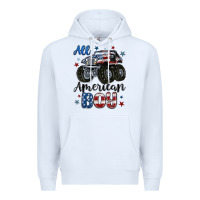 White all american boy Premium Hoodie - MaliasSmallBusiness