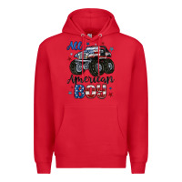Red all american boy Premium Hoodie - MaliasSmallBusiness