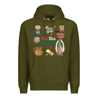 Army Green tis the season Premium Hoodie - MaliasSmallBusiness