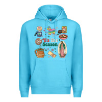 Ocean Blue tis the season Premium Hoodie - MaliasSmallBusiness
