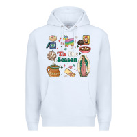 White tis the season Premium Hoodie - MaliasSmallBusiness
