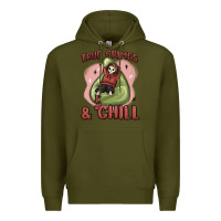 Army Green true crimes & chill Premium Hoodie - MaliasSmallBusiness