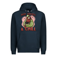 Navy true crimes & chill Premium Hoodie - MaliasSmallBusiness