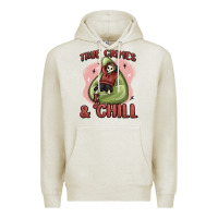 Oatmeal Heather true crimes & chill Premium Hoodie - MaliasSmallBusiness