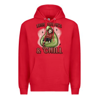 Red true crimes & chill Premium Hoodie - MaliasSmallBusiness