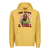 Antique Gold true crimes & chill Premium Hoodie - MaliasSmallBusiness