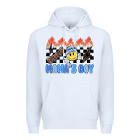 White mama's boy Premium Hoodie - MaliasSmallBusiness