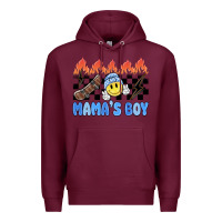 Burgundy mama's boy Premium Hoodie - MaliasSmallBusiness