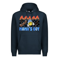 Navy mama's boy Premium Hoodie - MaliasSmallBusiness