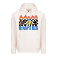Pale Pink mama's boy Premium Hoodie - MaliasSmallBusiness