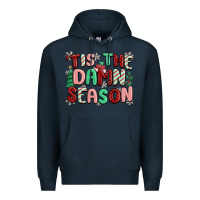 Navy 'tis the damn season Premium Hoodie - MaliasSmallBusiness