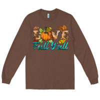 Chestnut love fall y'all Long Sleeve Tee - BarkalooDesign