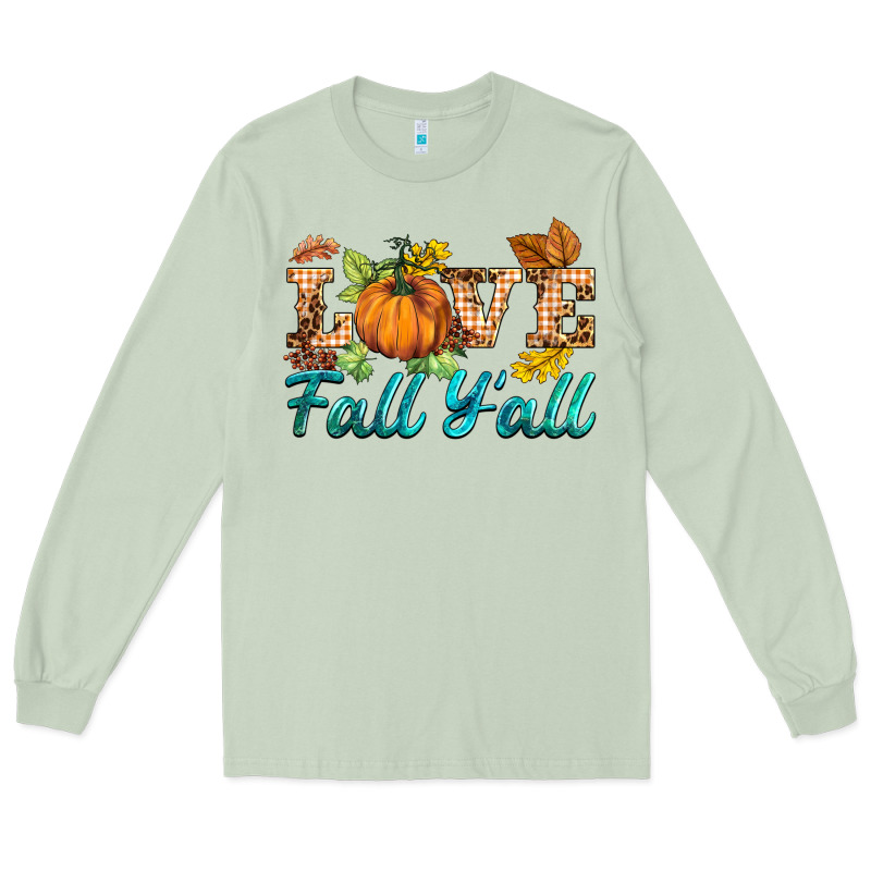 Love Fall Y'all Long Sleeve Tee by BarkalooDesign | Teevron