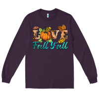 Plum love fall y'all Long Sleeve Tee - BarkalooDesign