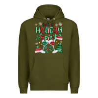 Army Green full of holiday Premium Hoodie - MaliasSmallBusiness