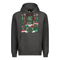 Charcoal Heather full of holiday Premium Hoodie - MaliasSmallBusiness