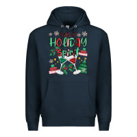 Navy full of holiday Premium Hoodie - MaliasSmallBusiness