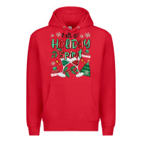 Red full of holiday Premium Hoodie - MaliasSmallBusiness