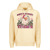 Pina Colada santa's favorite teacher Premium Hoodie - MaliasSmallBusiness