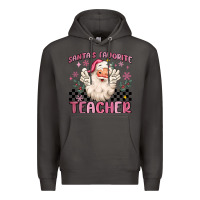 Smoke santa's favorite teacher Premium Hoodie - MaliasSmallBusiness