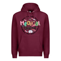Burgundy medical assistant nurse Premium Hoodie - MaliasSmallBusiness