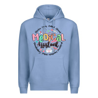 Colony Blue medical assistant nurse Premium Hoodie - MaliasSmallBusiness