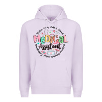 Lilac medical assistant nurse Premium Hoodie - MaliasSmallBusiness